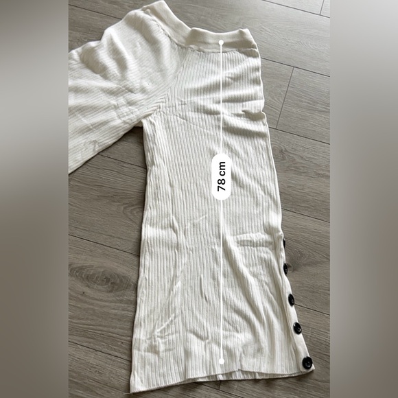 Zara Knit Ribbed Wide-Leg Pants size:S - Picture 7 of 12